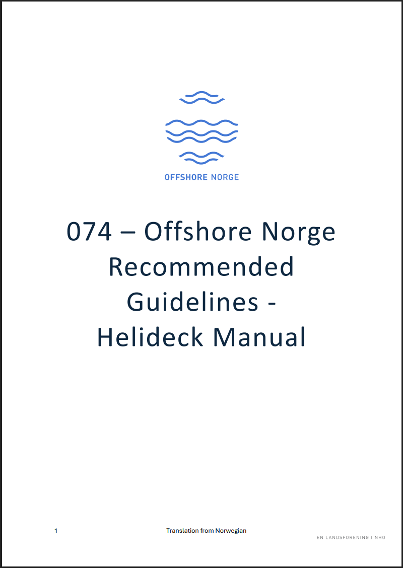 Offshore Norge 074 guideline