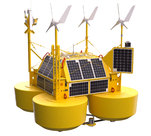Floating wave measurement buoy