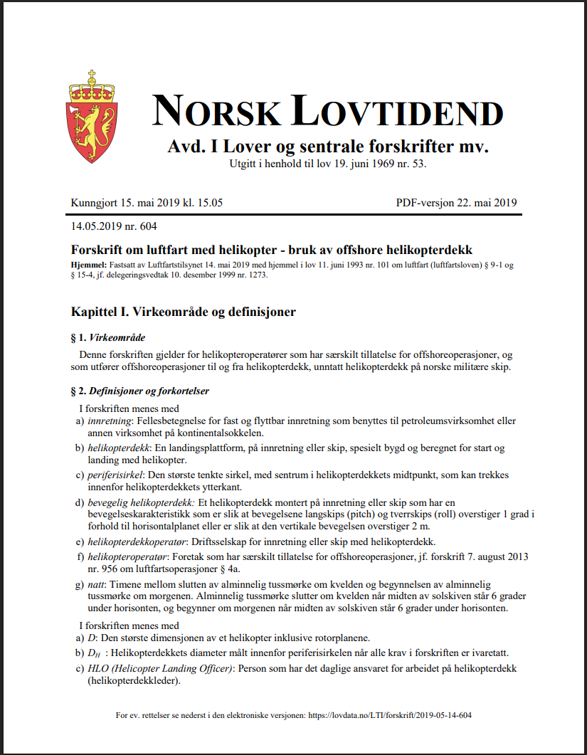 BSL D 5-1 regulation document