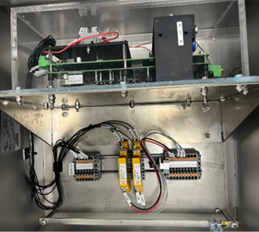 WISE AIM measurement unit installed in a stainless junction box