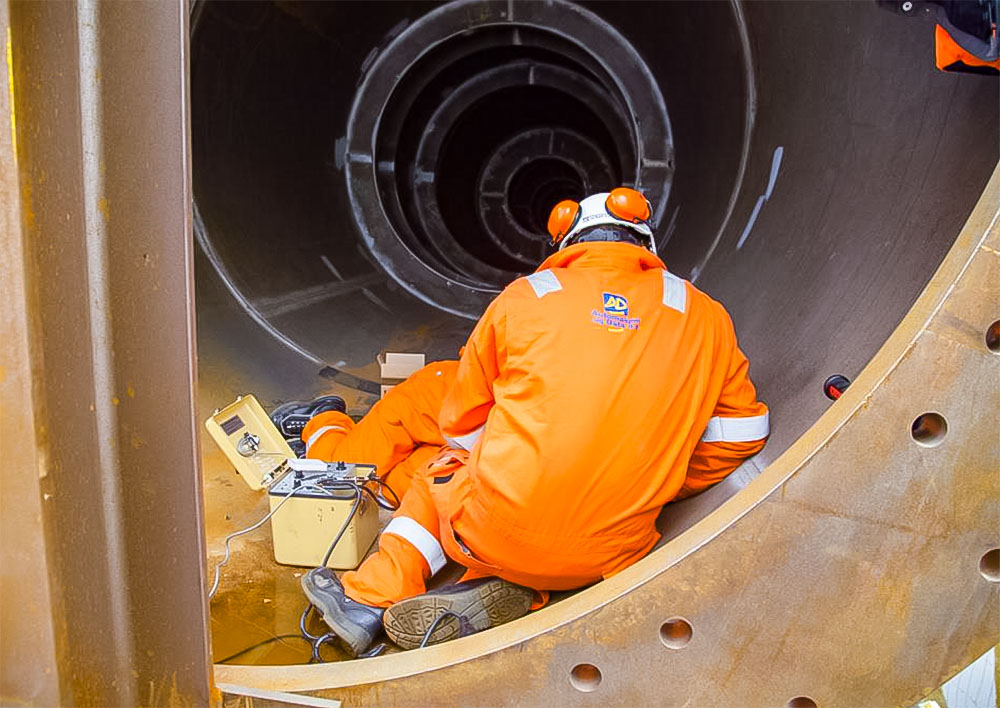 Strain sensor installation on an offshore structure