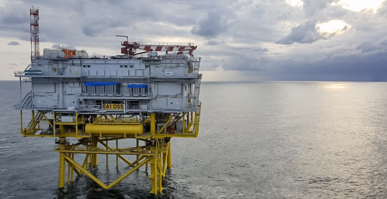 Offshore platform of the type WISE Group weather stations are installed on